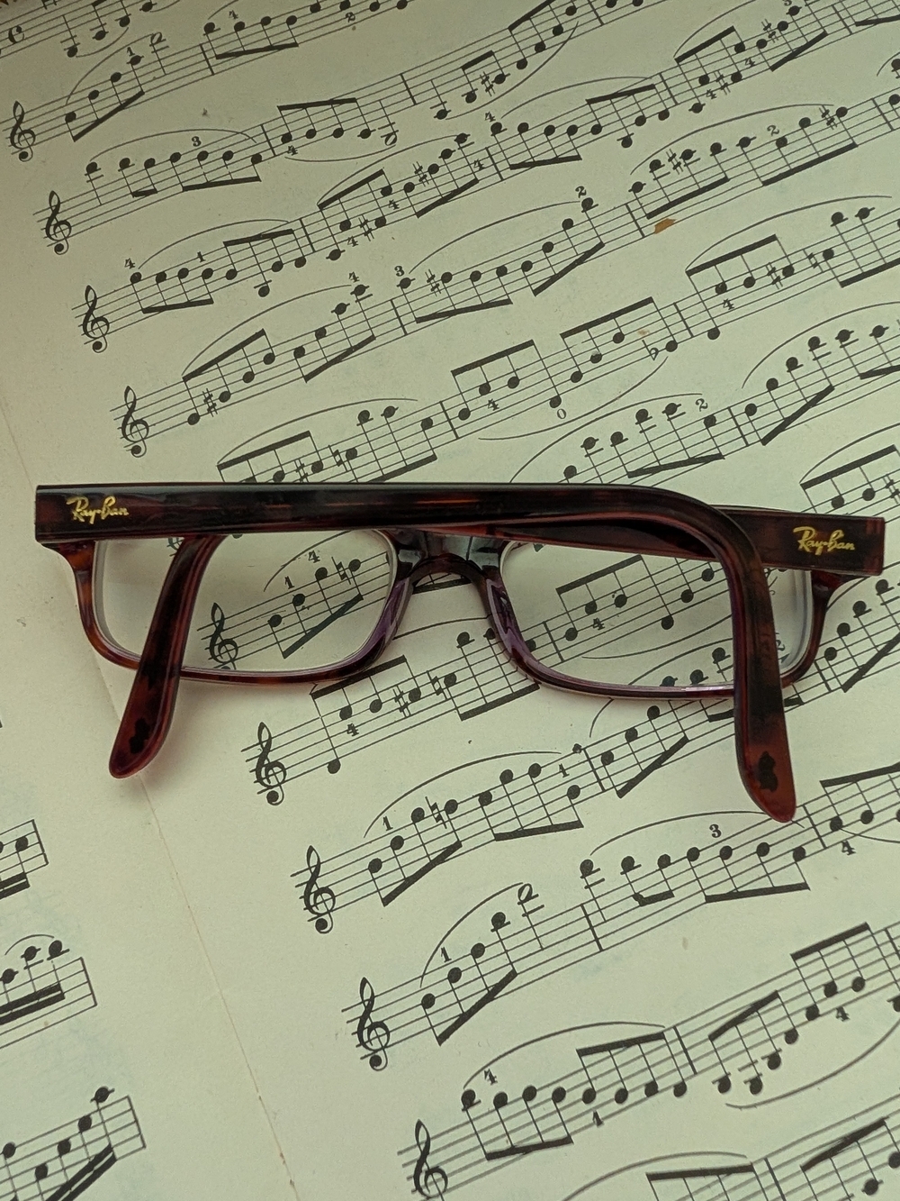 Ray Ban Brown Rectangular Glasses - Picture 5 of 8